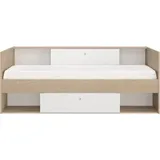 Gami Stauraumbett, Funktionsbett mit viel Stauraum beige