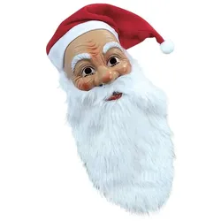 Weihnachtsmann Santa Kunststoff-Maske - OS