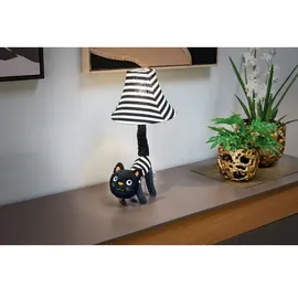 happy lamps - LED-Tischleuchte, für Kinder Baby Luna LED/5,4W/230V Katze, - Schwarz
