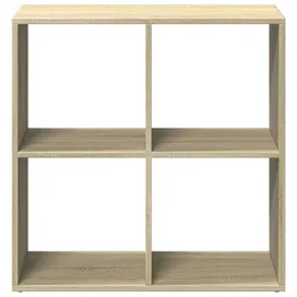 vidaXL Raumteiler-Bücherregal 69,5 x 29 x 69,5 cm Braun