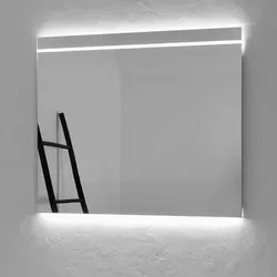 Megabad Megabad L1 LED Badspiegel 60x80 cm mit Beleuchtung, Spiegel,