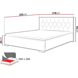 Mirjan24 Loloz 200 x 200 cm Dunkelgrau