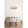 Fabas Luce Homa 1-flg. Ø 70 cm schwarz Glas und Metall