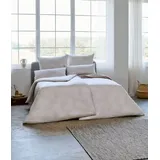 Estella Bettwäsche Pippa 155 x 220 cm Jersey Beige Ecru
