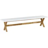 Beliani Olbia 200 x 45 x 40 cm Weiß
