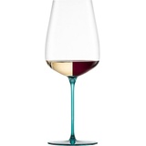 Eisch Weinglas INSPIRE SENSISPLUS, Made in Germany, Kristallglas, Veredelung der farbigen Stiele in Handarbeit, 2-teilig blau