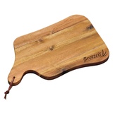 KESPER Schneid-& Servierbrett mit Einbrand Brotzeit, 35 x 22 x 1,8 cm,