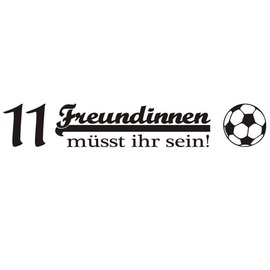 wall-art Wandtattoo »Fußball 11 Freundinnen«, (1 St.), selbstklebend, entfernbar, schwarz