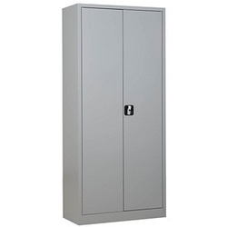 Gürkan Stahlschrank 100049 lichtgrau 80,0 x 38,0 x 180,0 cm, aufgebaut