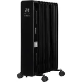 MutuTec Ölradiator / Elektroheizung 9 Rippen 2000W - Schwarz