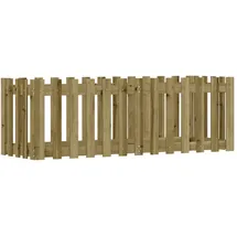 vidaXL Hochbeet Lattenzaun-Design 150 x 50 x 50 cm Braun
