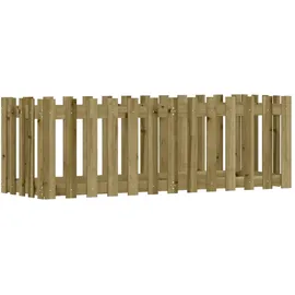 vidaXL Hochbeet Lattenzaun-Design 150 x 50 x 50 cm Braun