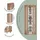 fif Möbel Eckvitrine TRIO 172 x 0 x 0 cm Beige