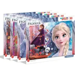 CLEMENTONI 227020 Rahmenpuzzle 30 Teile - Frozen 2, sortiert