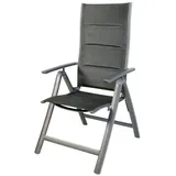 Lex Gartensessel Comfort 6-fach verstellbar gepolstert schwarz