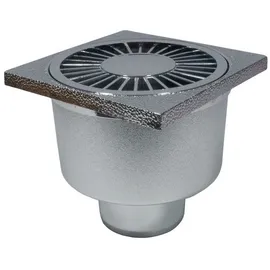 RuG Duschablauf DN50 Badablauf verchromt Nennmaß: 100x100mm