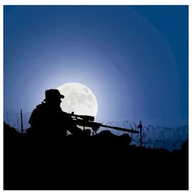 KHS Herrenuhr Chronograph Shooter MKII mit Natoband Oliv