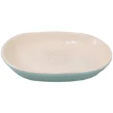 Nobby Katzen Keramik Schale Jada, Mint/Creme, 16 x 12 x 2,5 cm, 0,10 l, 1 Stück