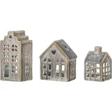 Bloomingville 3er-Set: Windlichter, 3 St.