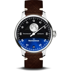 Meistersinger Meisterstücke Stratoscope ST982 Sonderangebot - blau,schwarz,braun - 43mm