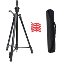 Übungskopfständer Übungskopfhalter Übungskopf Stativ Aluminium & Kunststoff/ 58-160cm/ Klappbar/Teleskopbeine/Tragesack/Extra Abteilklammern