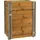 Dobar Rollbares Hochbeet 60 x 40 x 80 cm Grau-Braun
