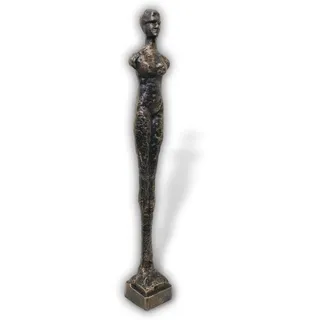 Aubaho Dekoobjekt Skulptur Eisenfigur Frau Figur Statue Skulptur Antik-Stil Garten Garte