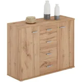 CARO-Möbel Sideboard Jamie Kommode Büromöbel mit 2 Jahre Gewährleistung - mind. 14 Tage Rückgaberecht - Braun