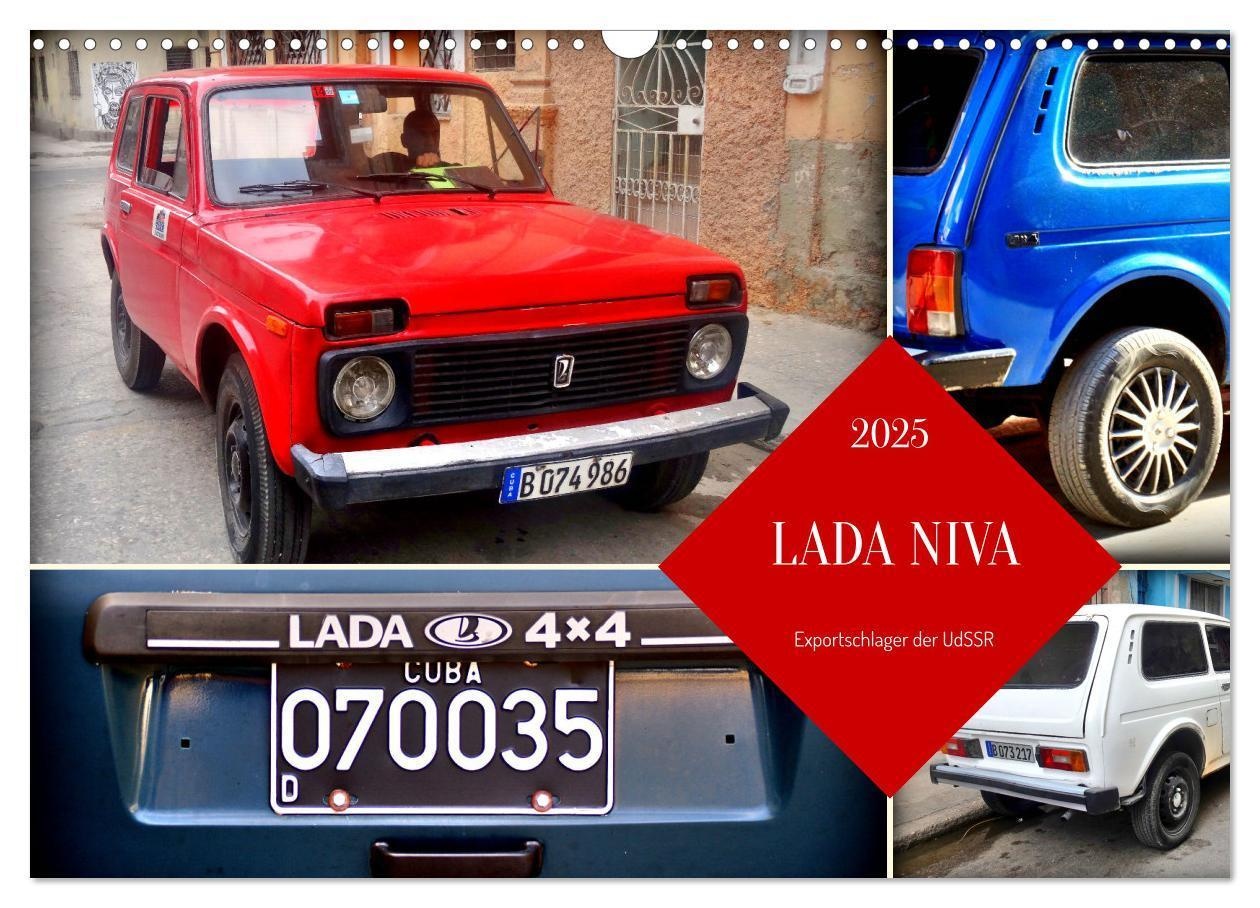 Lada Niva - Exportschlager Der Udssr (Wandkalender 2025 Din A3 Quer)  Calvendo Monatskalender