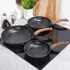 OEM Granitpfannen-Set 4-tlg. 20 cm + 24 cm + 28 cm