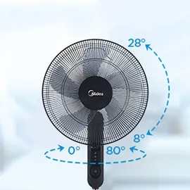 Midea FS40-15FR Standventilator schwarz