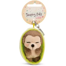 NICI Schlüsselanhänger Sleeping Pets Igel 8cm in Körbchen