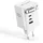 Realpower GaN 100W weiss, 100 Watt,3xType-C,1x USB-A