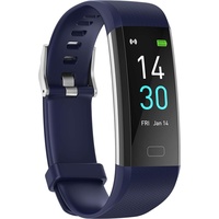 Fitness-Armband-Tracker mit Herzfrequenzmesser, Blutdruck, Fitnessuhr, wasserdicht, IP68, 16 Sportmodi, Schrittzähler, Kalorienzähler fur Android...