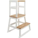 Bomi Lernturm Swubi 2 Stufen 90 x 40 cm Kiefer weiß