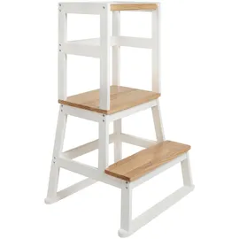 Bomi Lernturm Swubi 2 Stufen 90 x 40 cm Kiefer weiß