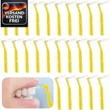 Interdentalbürsten 1mm L-förmig für Zahnzwischenraumreinigung bei Zahnspange und