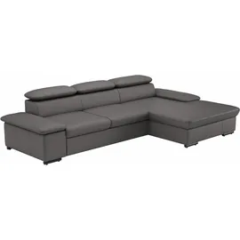 sit&more Ecksofa SIT & MORE "Alcudia L-Form", braun (mocca), B:286cm H:73cm T:174cm, Sofas, Ecksofa, wahlweise mit Bettfunktion