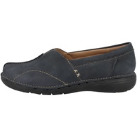 CLARKS Damen Un Loop Stride Loafer, Navy Nubuck, 42 EU