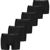 Puma Basic Boxershorts grau / schwarz M 6er Pack