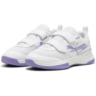 Puma Varion II Hallenschuhe mit Klettverschluss Kinder 04 white/lavender alert 34