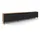SKRAUT HOME Lowboard 309x61 cm Schwarz Eiche Holzwerkstoff