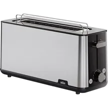 Braun HT 1610 BK PurShine Langschlitz-Toaster (0X23010043)