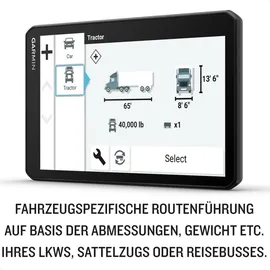 Garmin DezlCam LGV710 7 Zoll LKW-Navigationsgerät mit integrierter DashCam