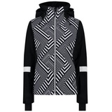 CMP Woman Jacket FIX Hood nero-bianco (35ZP) 42