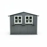 Oxeza Gerätehaus, Grau, Metall, Mode, Rechteckig, 181.7x198.4x275.7 cm, Aufbewahrung & Schutzhüllen, Geräteschuppen