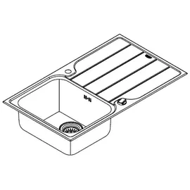 Grohe Minta Set aus Spüle und Küchenarmatur Edelstahl