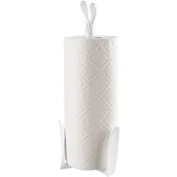 Küchenrollenhalter KOZIOL "Küchenrollenhalter ROGER", weiß, B:12cm H:33cm L:12cm T:12cm, Küchenrollenhalter, spülmaschinengeeignet,melaminfrei