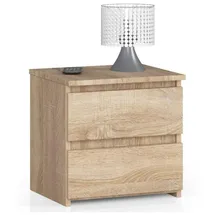abamihome Nachtschrank Akord 40 x 40 x 35 cm Sonoma-Eiche