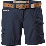 G.I.G.A. DX Damen Shorts Hira, Bermuda mit Gürtel, kurze Hose für Frauen mit praktischen Taschen, navy, 42